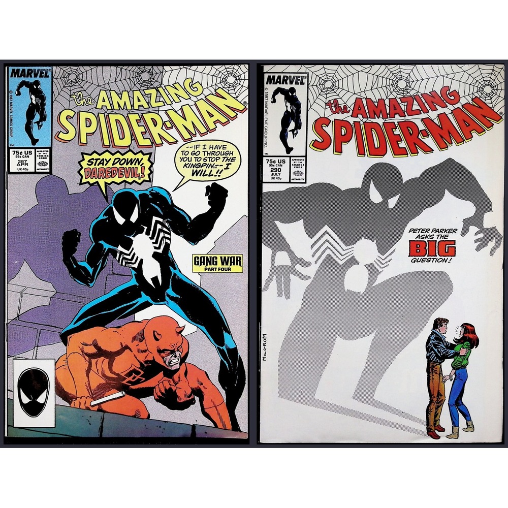 Amazing Spider-Man 2x Comic Lot‎ 287 290 Marvel Daredevil Kingpin MJ Proposal